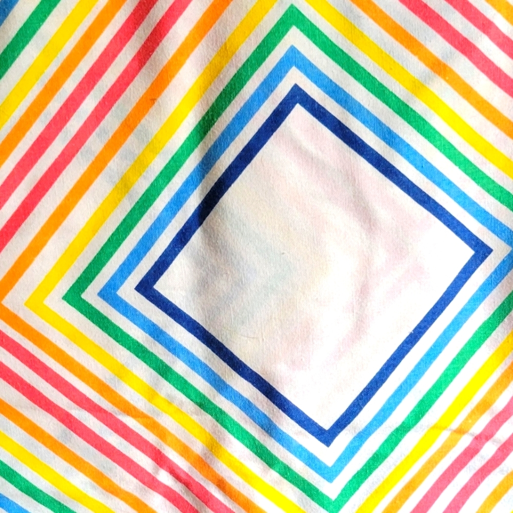 Retro fabric tablecloth